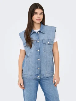 ONLMYRNA Veste en jean sans manches