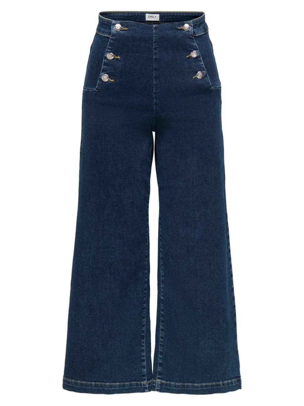 ONLNEW Taille haute Coupe large - Courte Court Jeans
