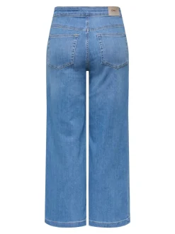 ONLNEW Taille haute Coupe large - Courte Court Jeans