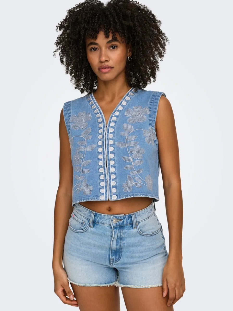 ONLNOELLA Veste en jean sans manches