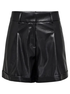 ONLODA Taille moyenne Regular Fit Short en cuir synthétique
