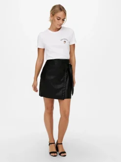 ONLOLIVIA Jupe en cuir Jupe courte