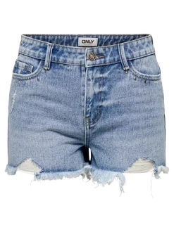 ONLPACY Taille haute Regular Fit Short en denim