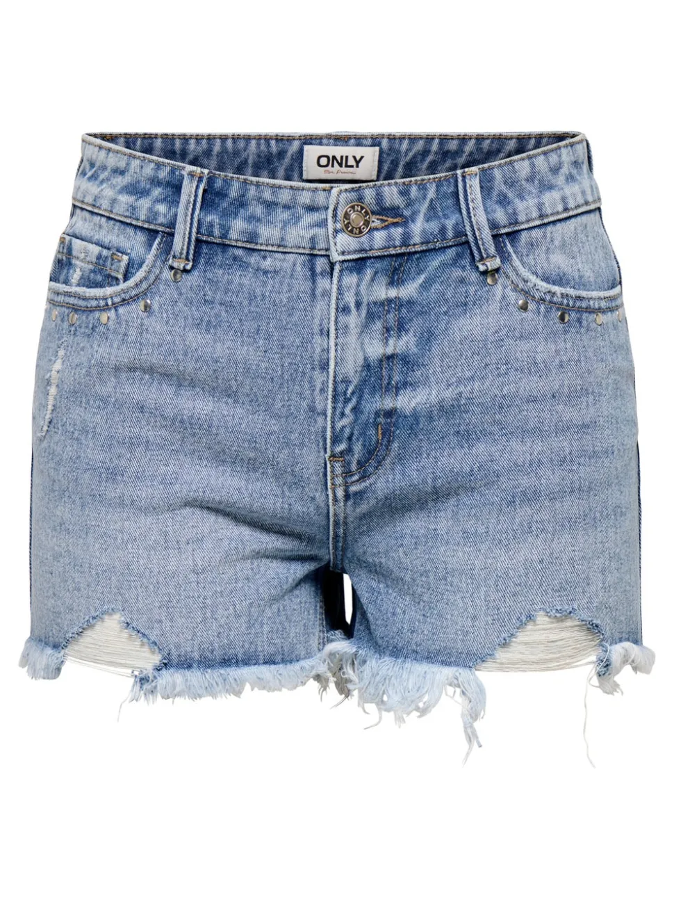 ONLPACY Taille haute Regular Fit Short en denim
