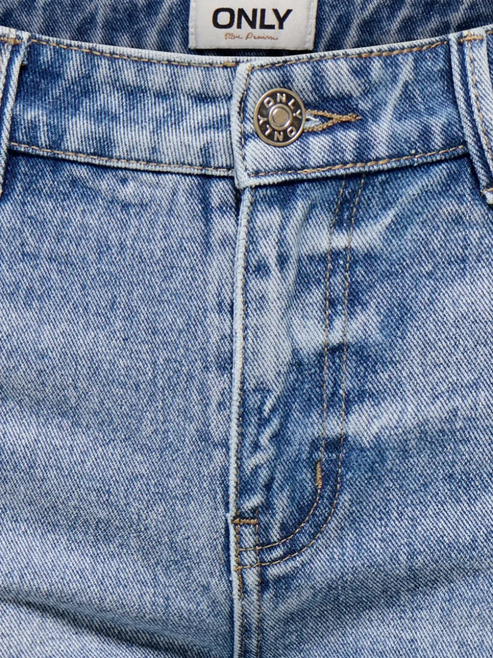 ONLPACY Taille haute Regular Fit Short en denim