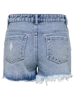 ONLPACY Taille haute Regular Fit Short en denim