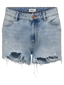 ONLPACY Taille haute Regular Fit Short en denim