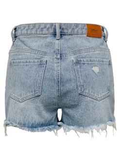 ONLPACY Taille haute Regular Fit Short en denim