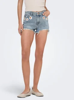 ONLPACY Taille haute Regular Fit Short en denim