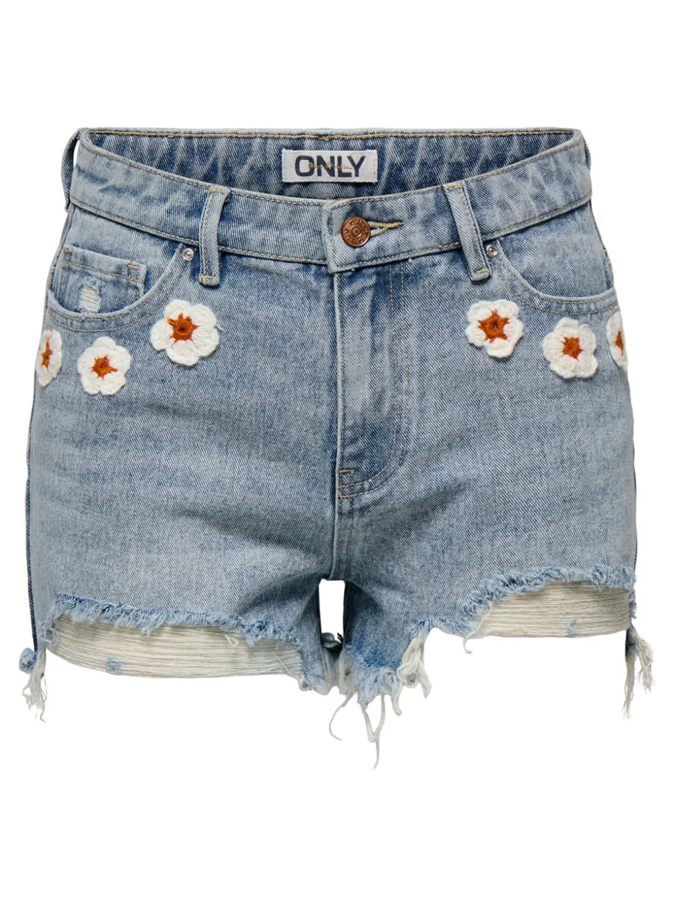ONLPACY Taille haute Regular Fit Short en denim