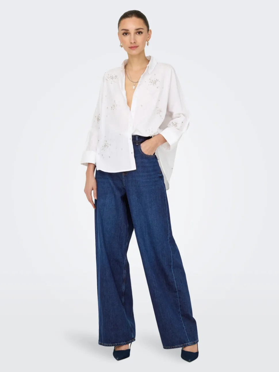 ONLPAULINA Taille haute Baggy Fit Jeans