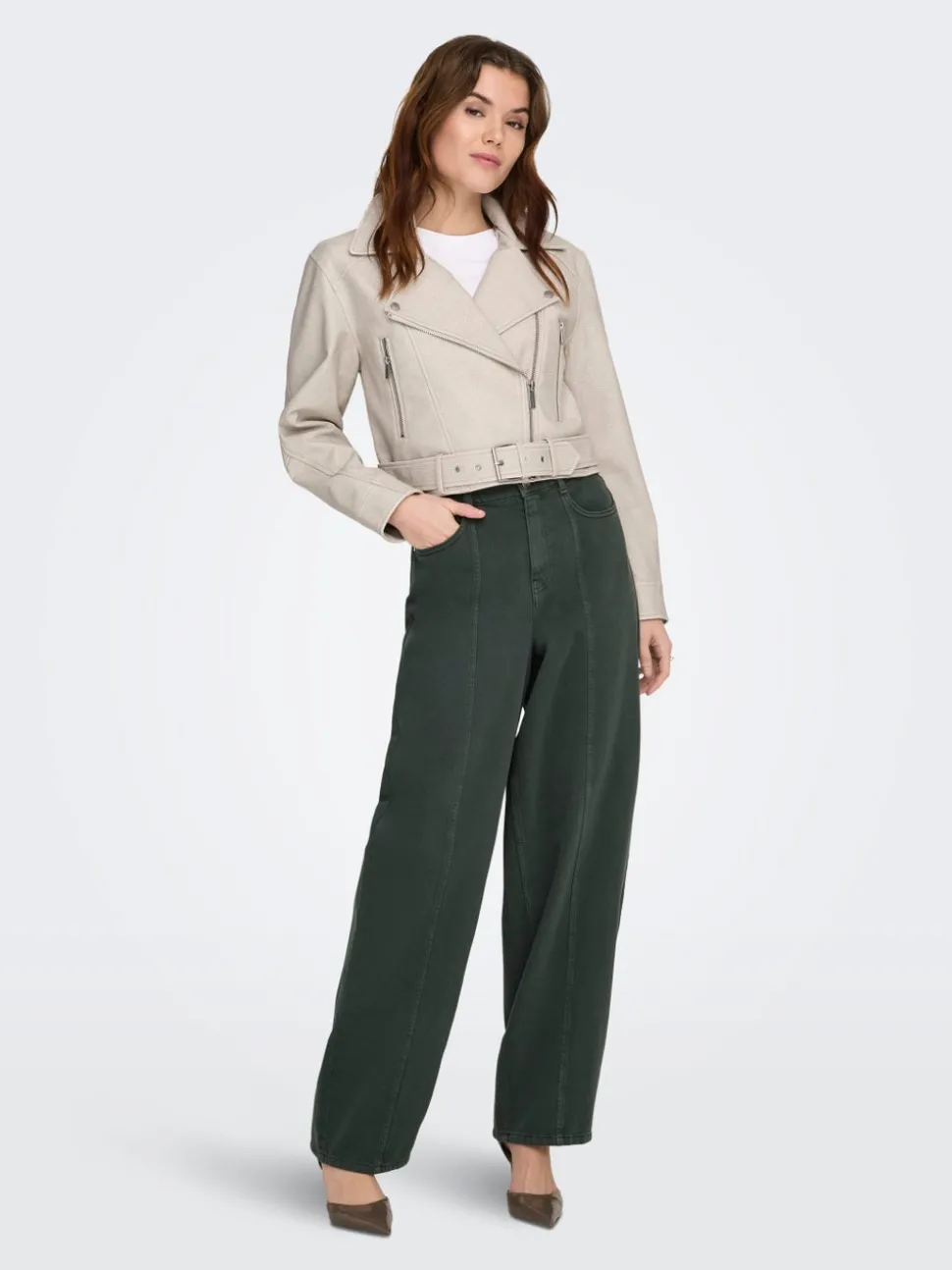 ONLPAULINE Veste en simili cuir