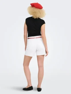 ONLPHINE Taille haute Regular Fit Short en denim