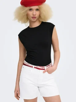 ONLPHINE Taille haute Regular Fit Short en denim