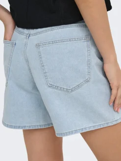 ONLPHINE Taille haute Regular Fit Short en denim