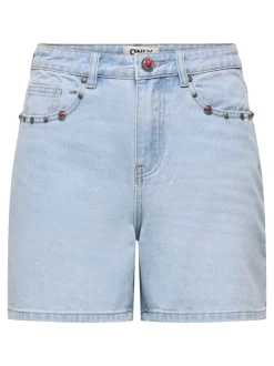 ONLPHINE Taille moyenne Regular Fit Short en denim
