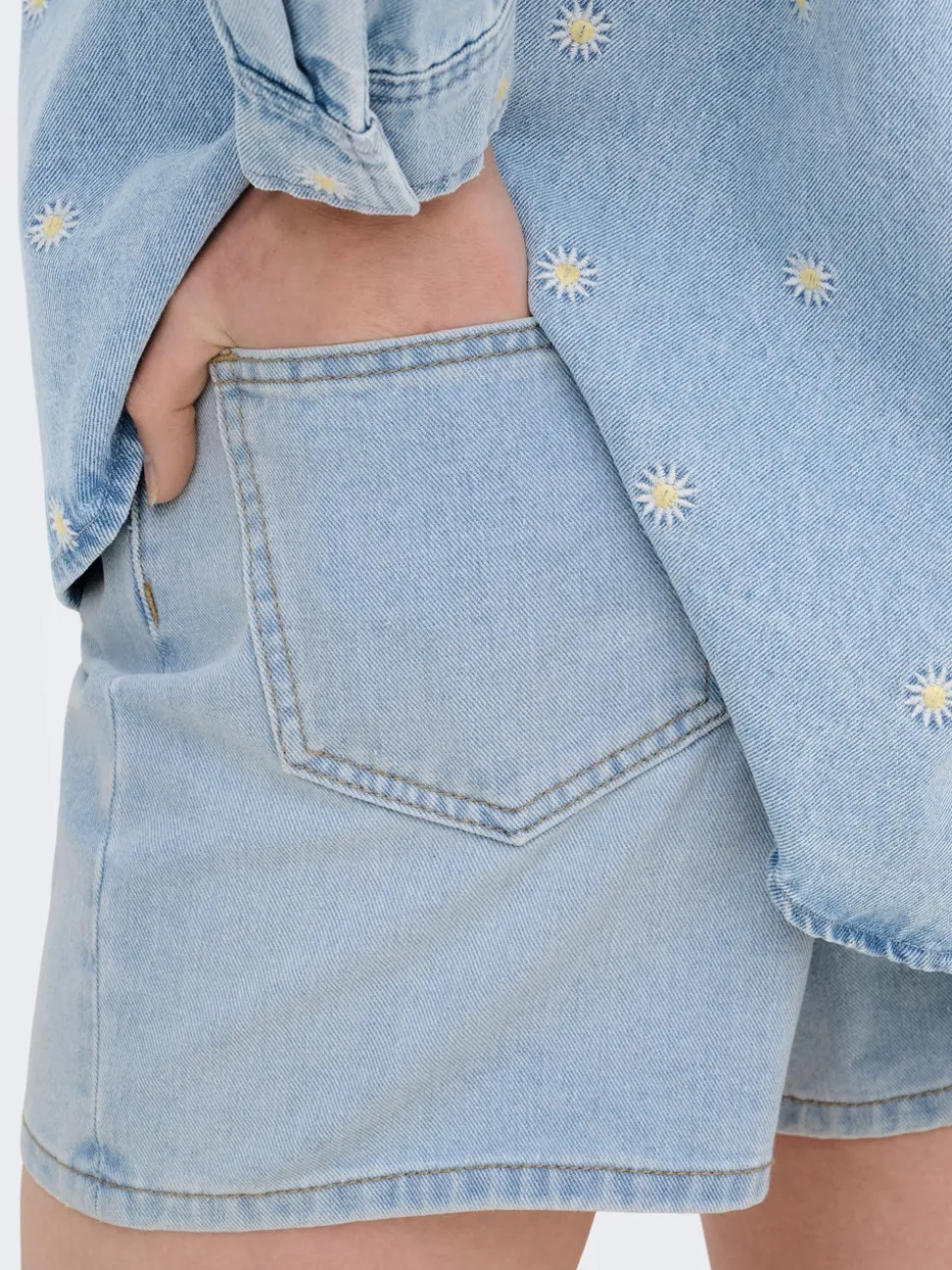 ONLPHINE Taille moyenne Regular Fit Short en denim