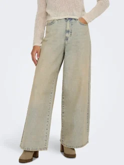 ONLPIPER-SONIC Taille haute Wide Leg Fit Jeans