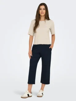 ONLPOPTRASH-SUKI Cropped Fit Pantalon classique