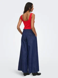 ONLPOSE Taille haute Wide Leg Fit Jeans