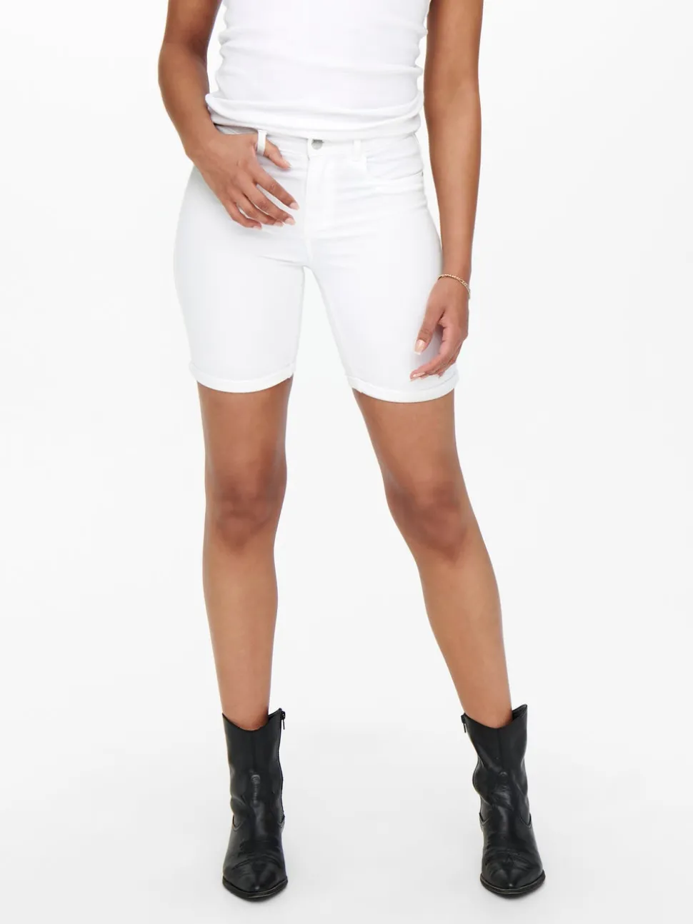 ONLRAIN Taille moyenne Bodycon Fit Short en denim