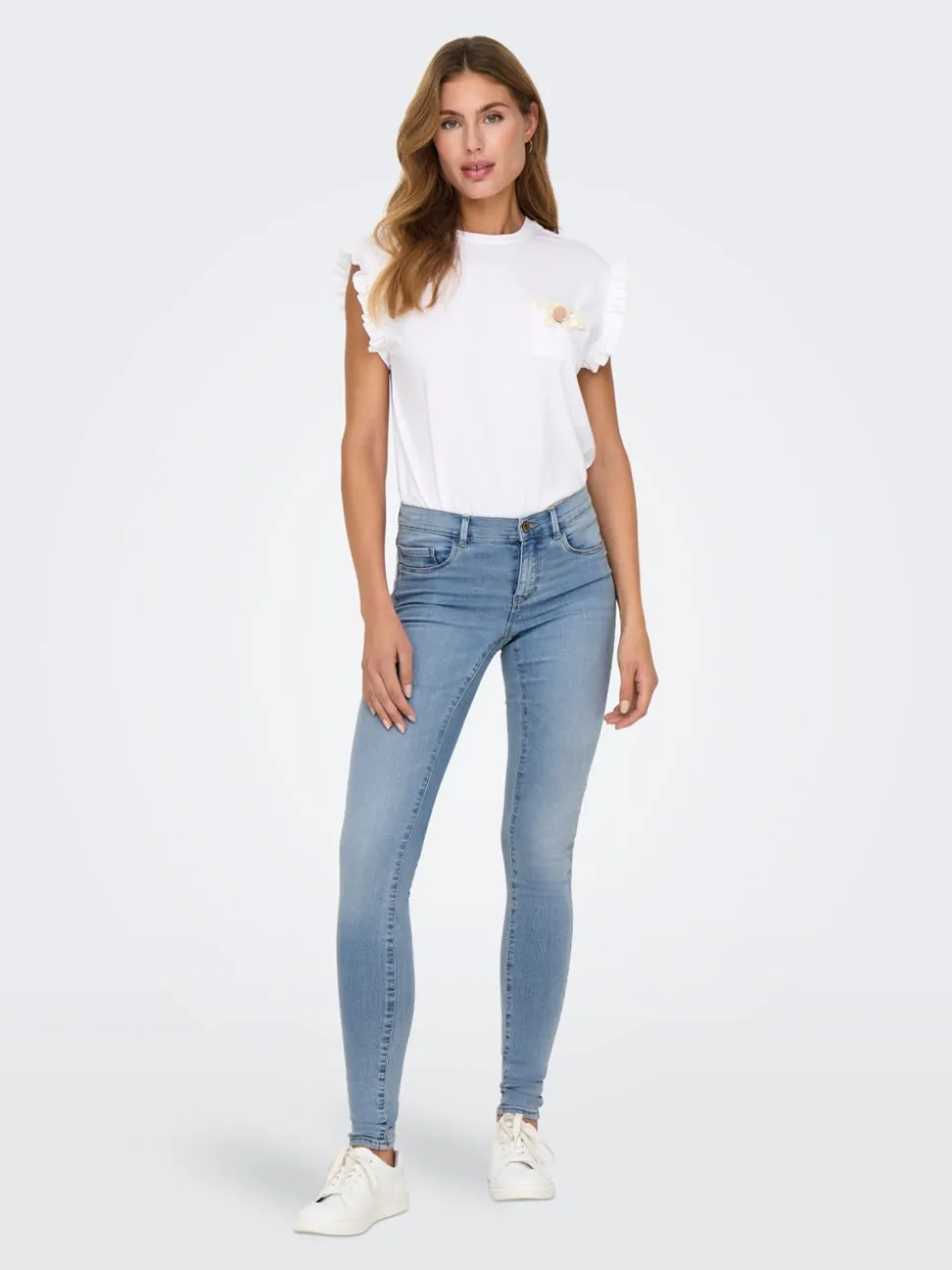 ONLRAIN Taille moyenne Skinny Fit Jeans