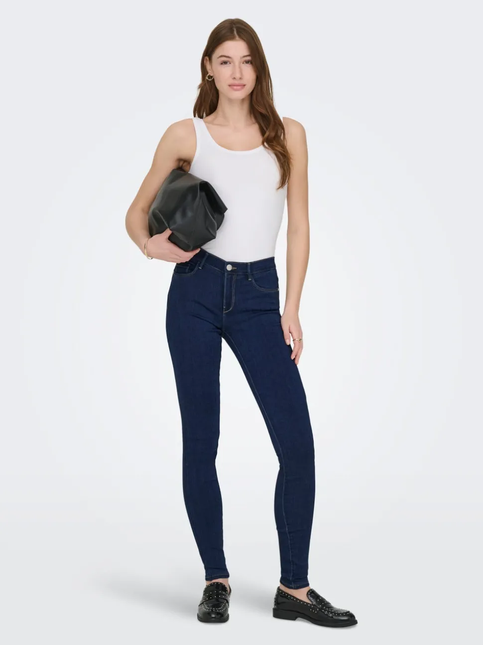 ONLRAIN Taille moyenne Skinny Fit Jeans