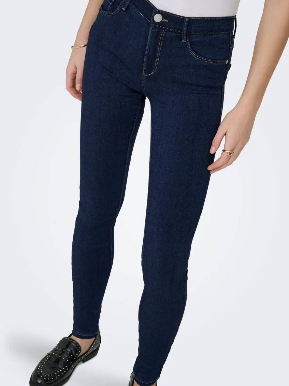 ONLRAIN Taille moyenne Skinny Fit Jeans