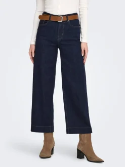 ONLREGINA Taille haute Cropped Fit Court Jeans