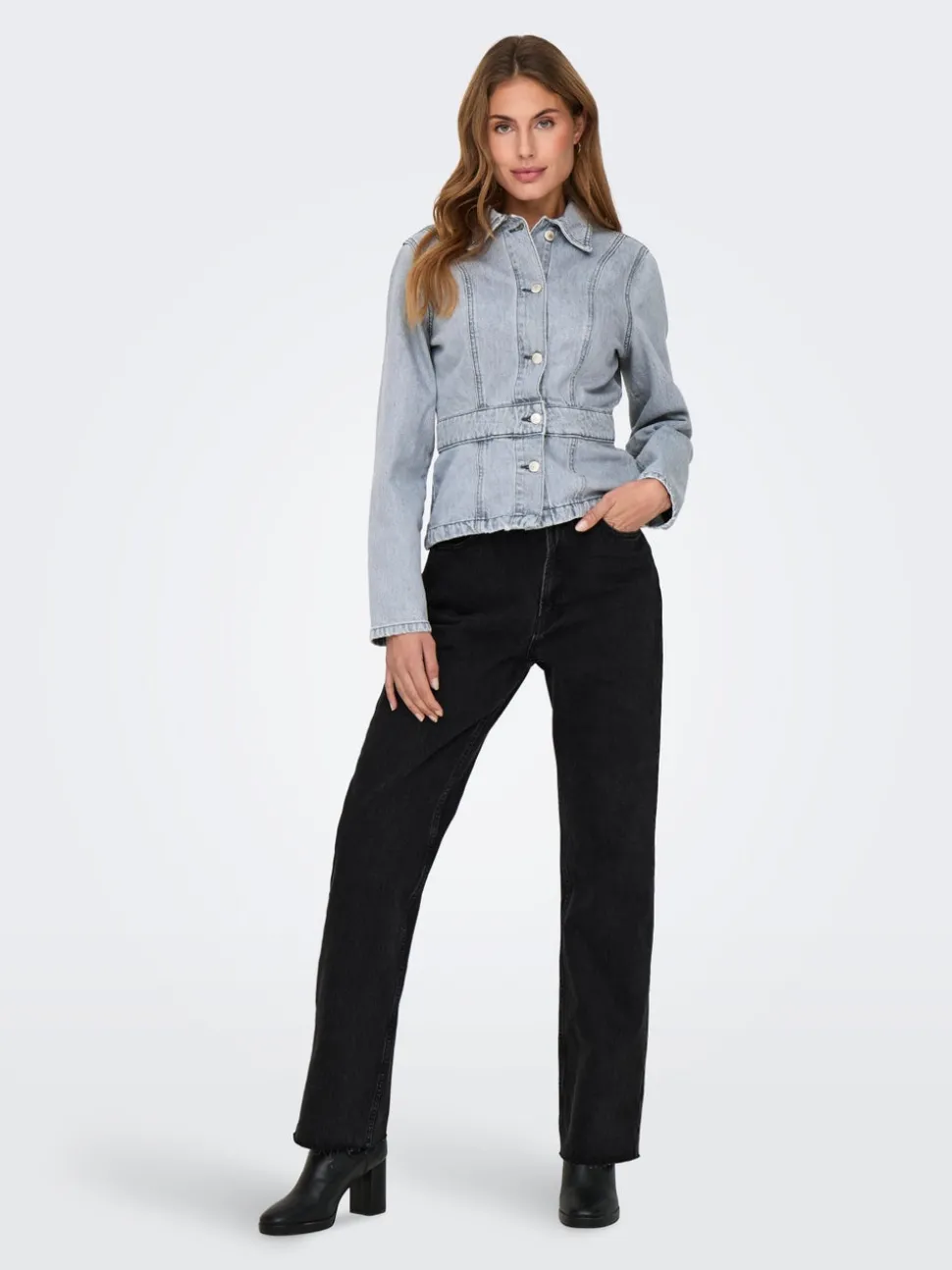 ONLRILEY Taille haute Straight Fit Jeans