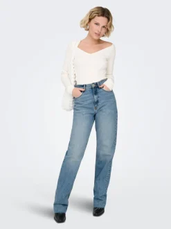 ONLRILEY Taille haute Straight Fit Jeans