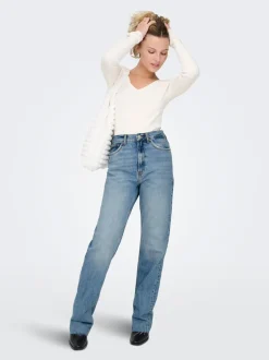 ONLRILEY Taille haute Straight Fit Jeans