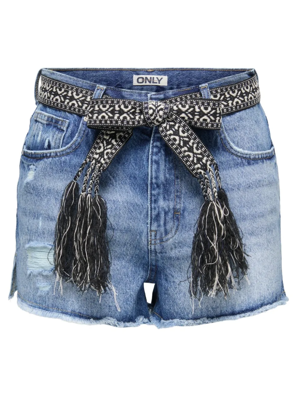 ONLROBYN Taille extra haute Straight Fit Short en denim