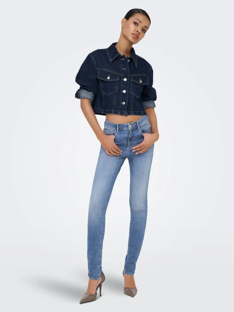 ONLROYAL-POWER Taille haute Skinny Fit Jeans