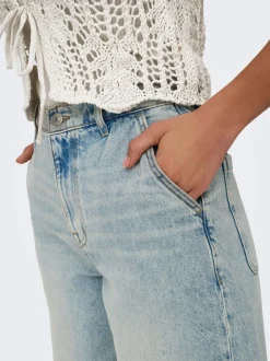 ONLRUTH Taille moyenne Loose Fit Short en denim