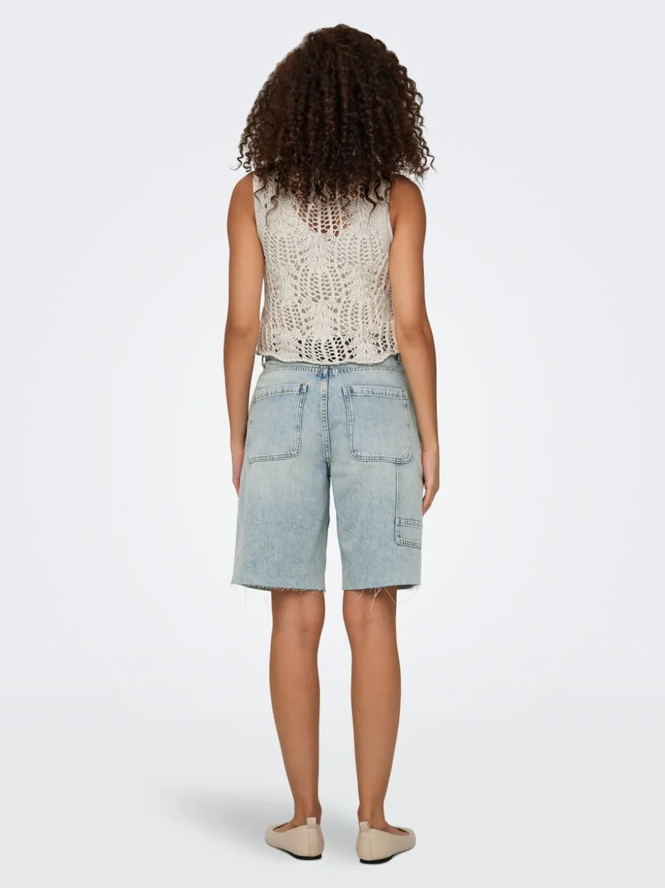 ONLRUTH Taille moyenne Loose Fit Short en denim