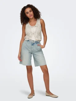 ONLRUTH Taille moyenne Loose Fit Short en denim