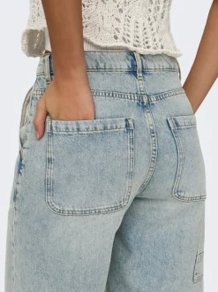 ONLRUTH Taille moyenne Loose Fit Short en denim