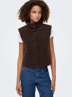 ONLSANDRA Gilet en peluche