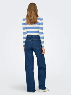ONLSANNA Taille haute Wide Leg Fit Jeans