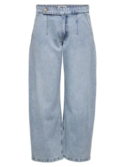 ONLSAVONA Taille moyenne Coupe barrel Longueur cheville Jeans