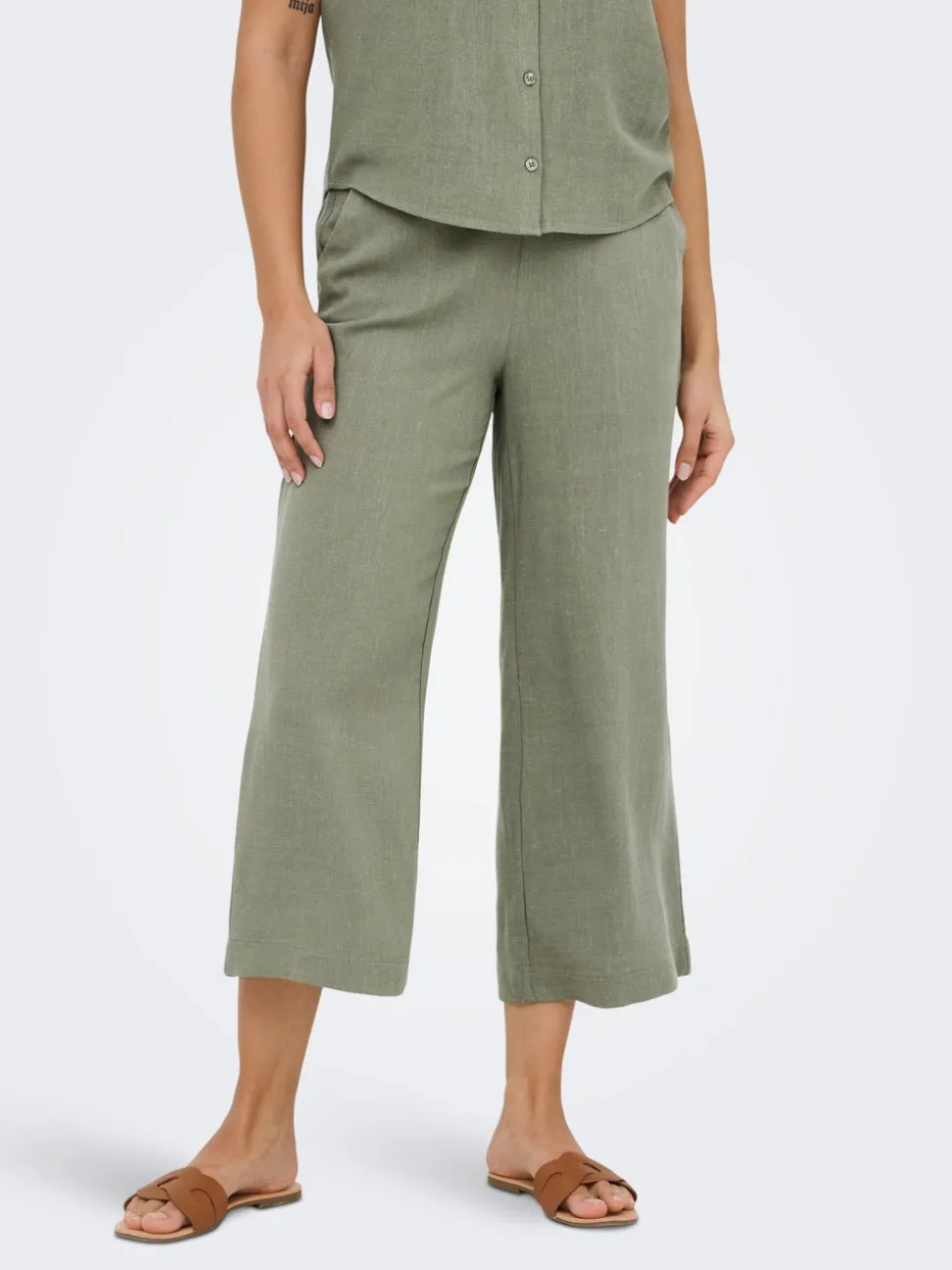 ONLSIESTA Cropped Fit Lin Jupe culotte