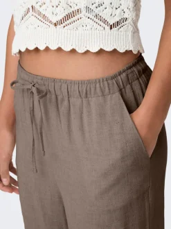 ONLSIESTA Straight Fit Lin Pantalon