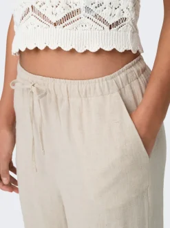 ONLSIESTA Straight Fit Lin Pantalon