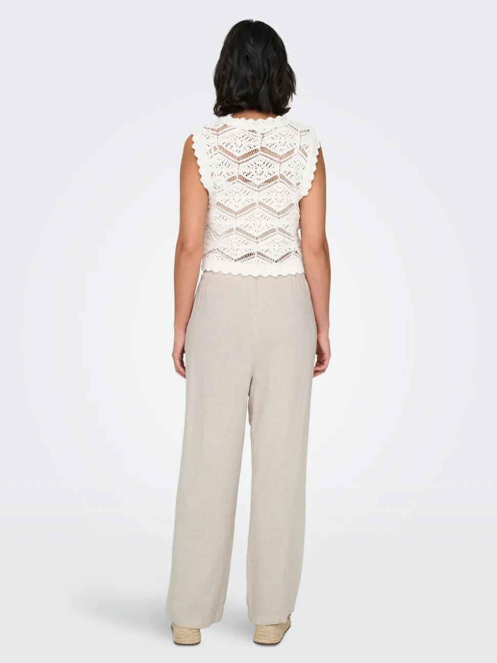 ONLSIESTA Straight Fit Lin Pantalon