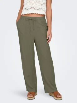 ONLSIESTA Straight Fit Lin Pantalon