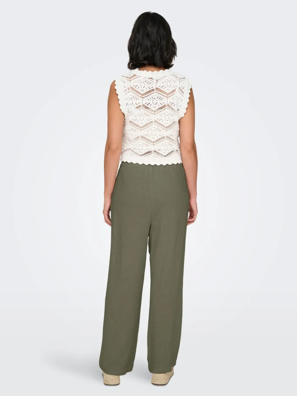 ONLSIESTA Straight Fit Lin Pantalon