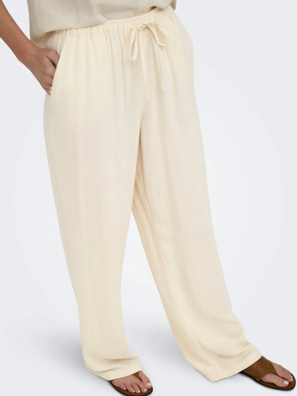 ONLSIESTA Straight Fit Lin Pantalon