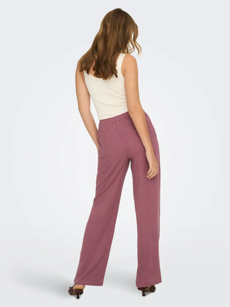 ONLSIESTA Straight Fit Lin Pantalon