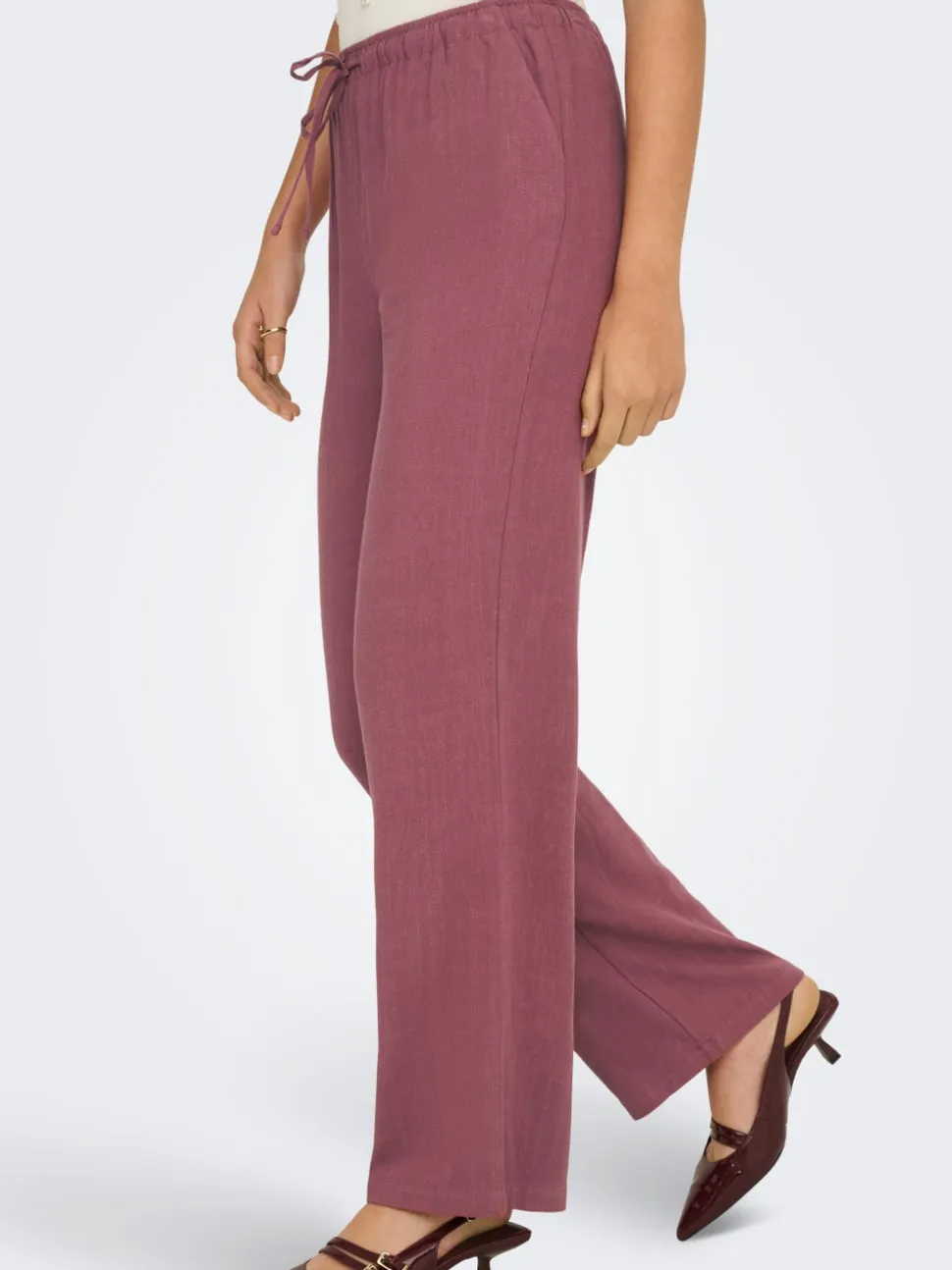 ONLSIESTA Straight Fit Lin Pantalon